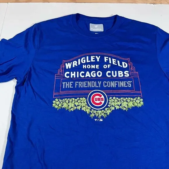 Fanatics Chicago Cubs Wrigley Field Friendly Confines T-Shirt MLB Men's Large - Picture 2 of 5